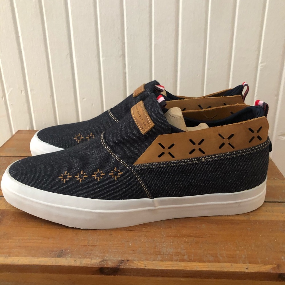 Diamond Supply Co Folk Denim Slip-on Shoes
